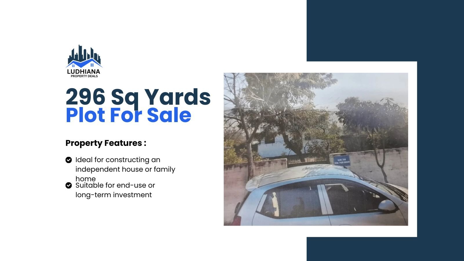 296 Sq Yards Residential Plot for Sale in New Aggar Nagar, Barewal