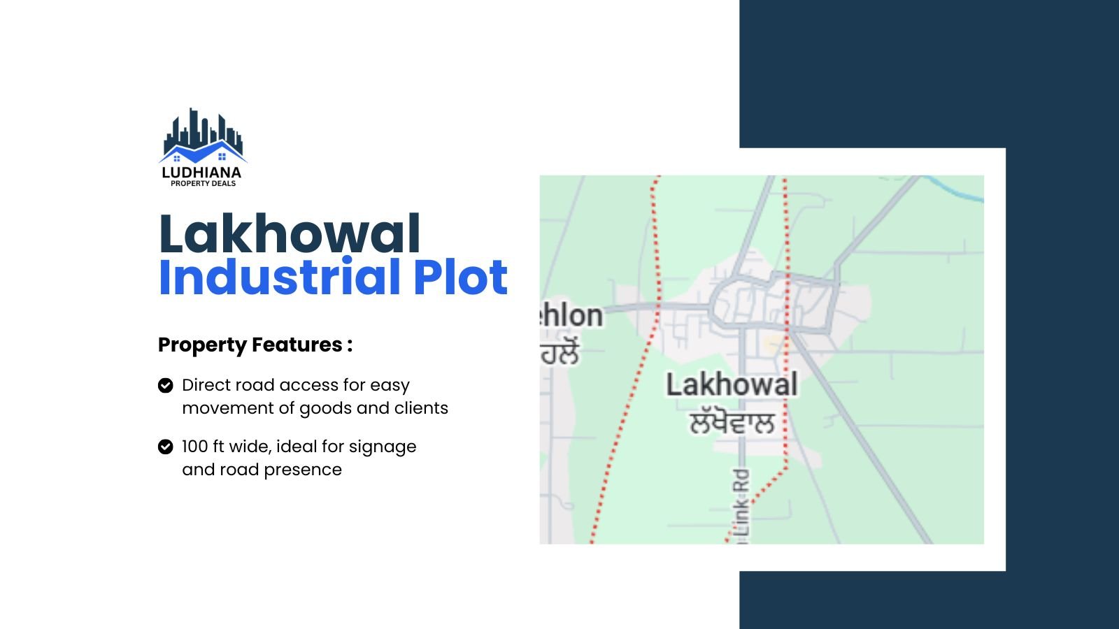 1250 sq.yards  Industrial Plot in Lakhowal